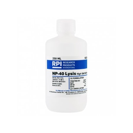 Rpi NP-40 Lysis High Salt Buffer Solution, 250 ML N32000-250.0